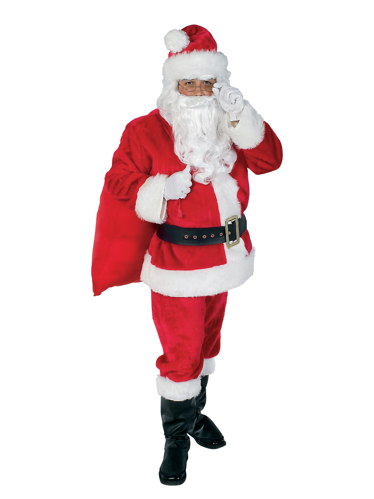 Santa Suit 12 Piece Costume Set, Adult