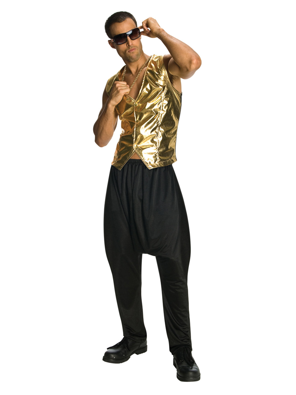 Rapper Gold Vest, Adult