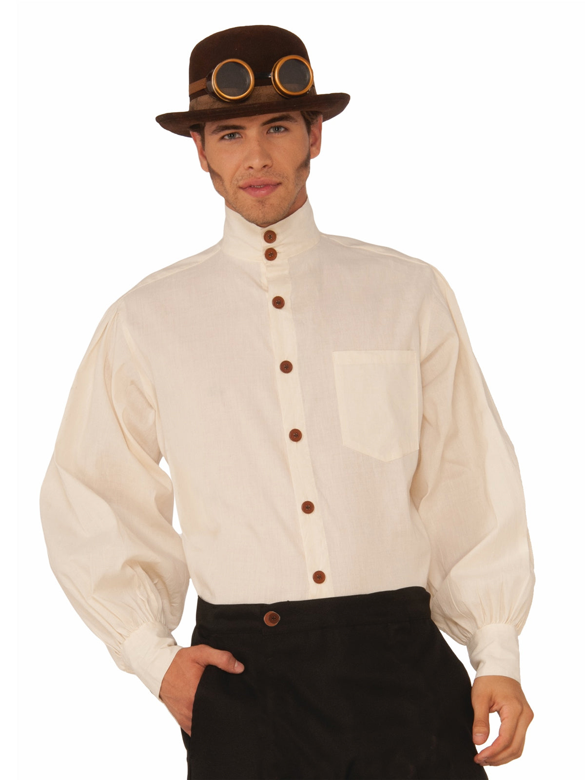 Steampunk Men'S Shirt - Beige