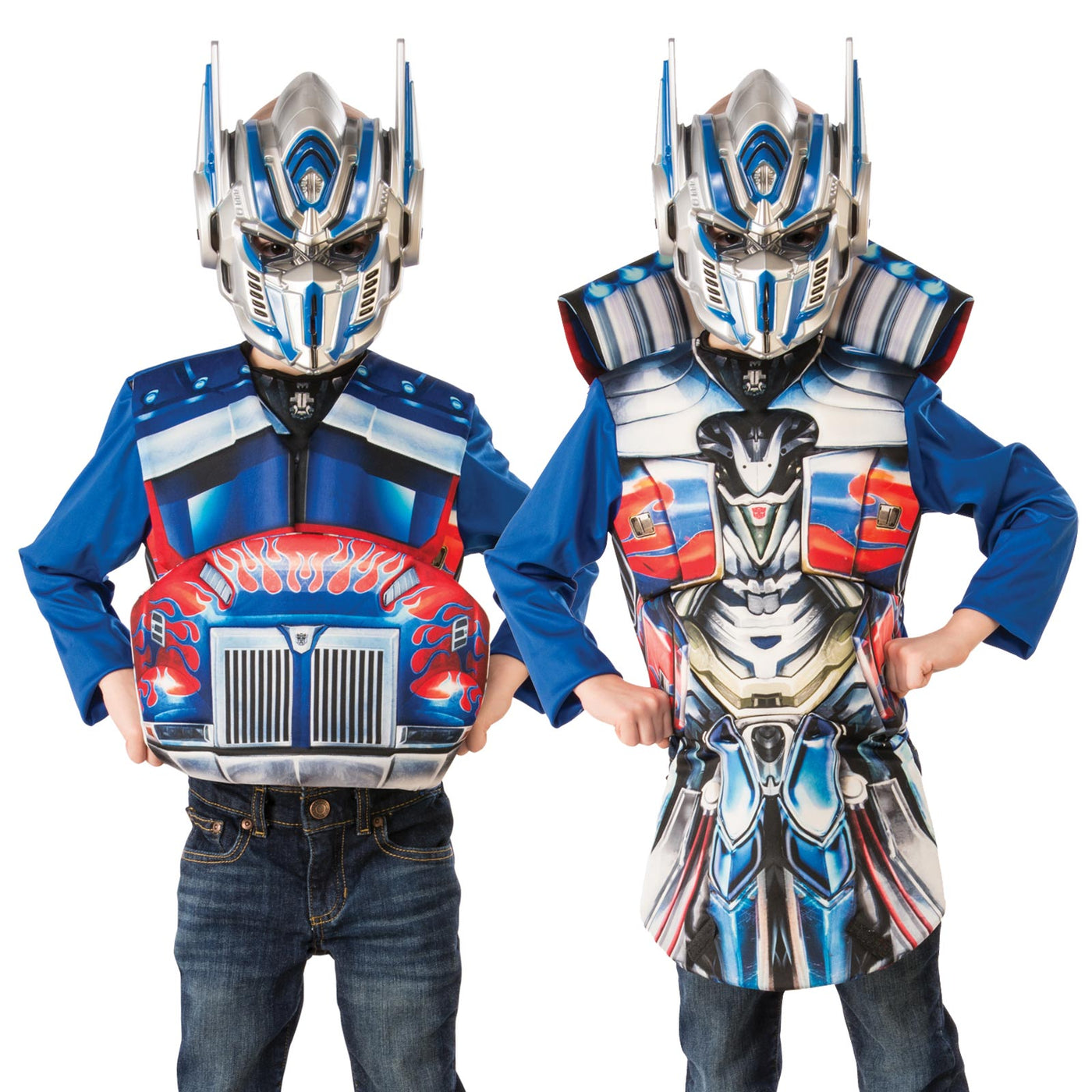 Optimus Prime Flip N Reveal Deluxe Costume Top, Child